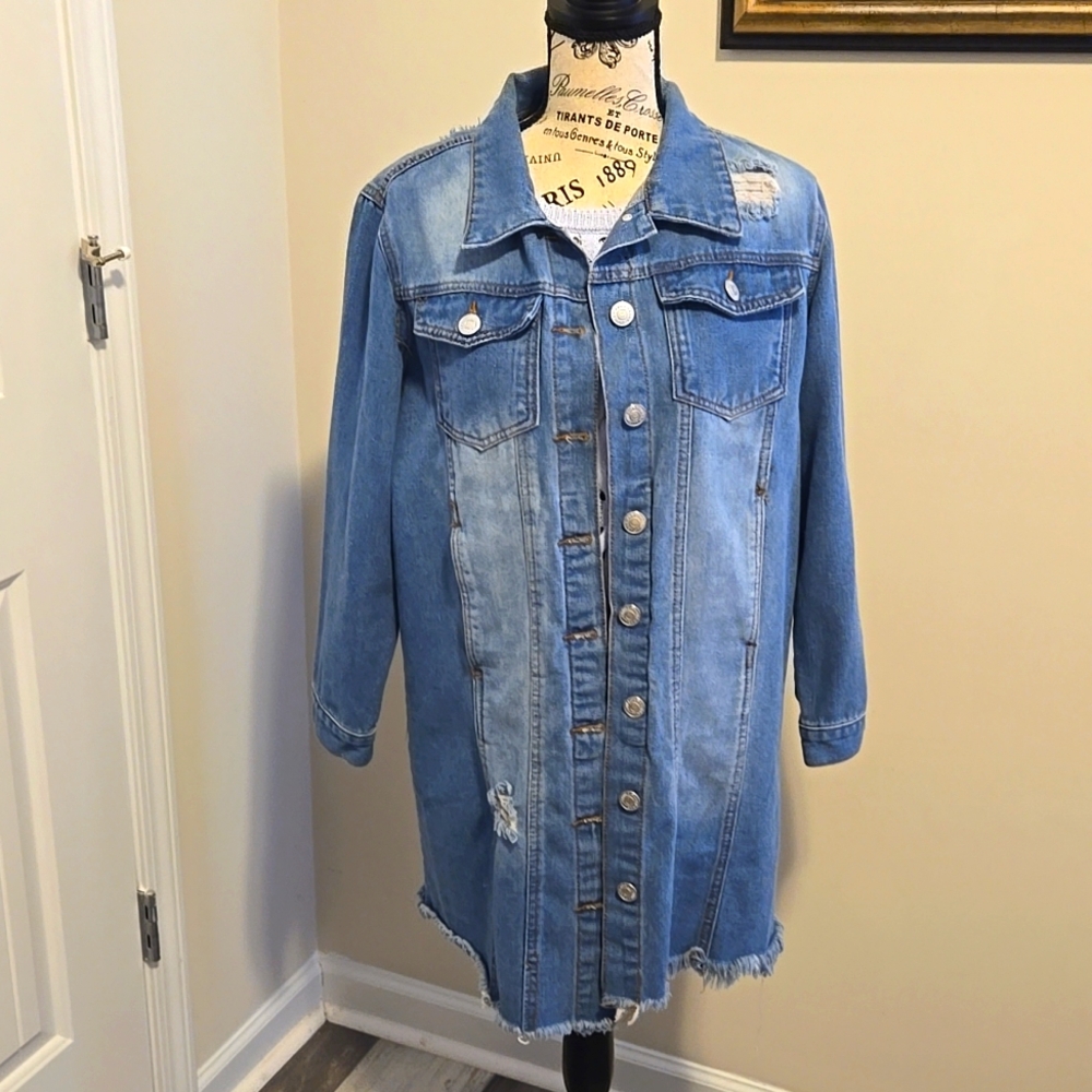 Designer denim coat in perfect condition.
